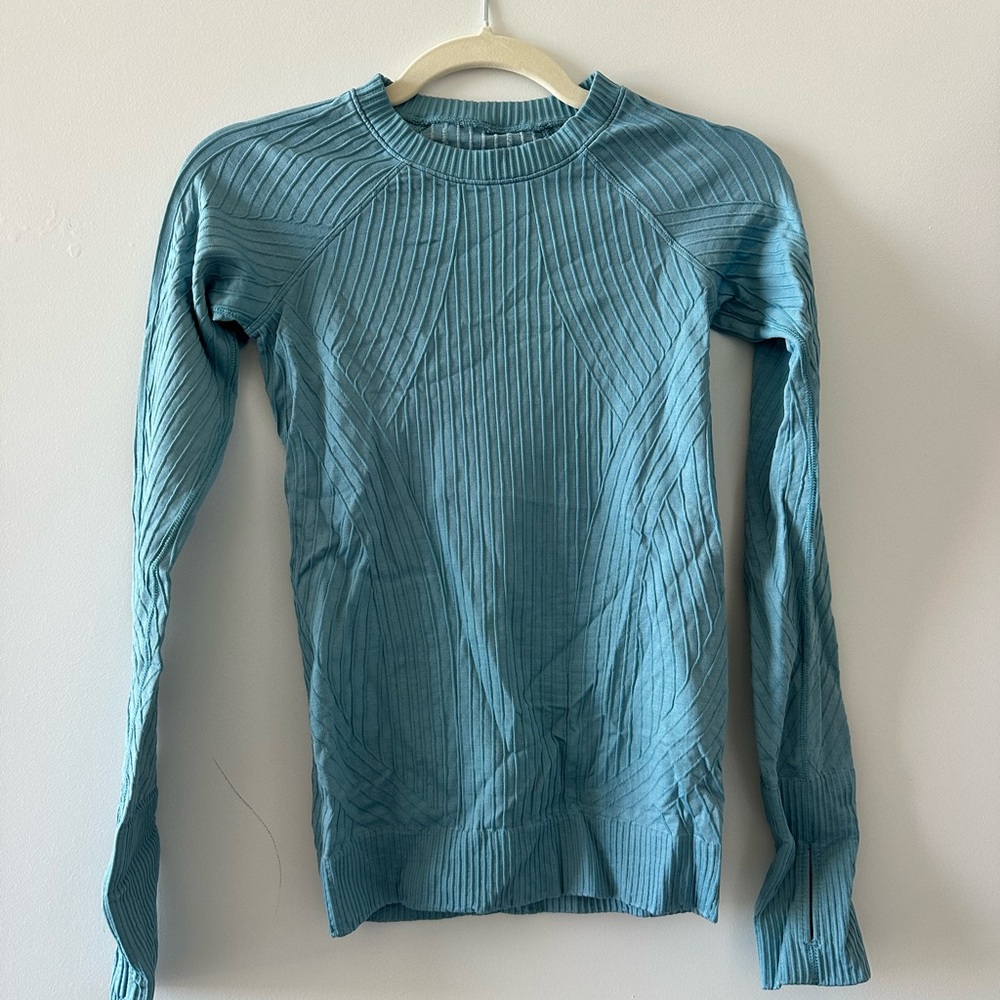 lululemon athletica Blue Long Sleeve Top